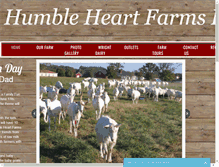 Tablet Screenshot of humbleheartfarms.com